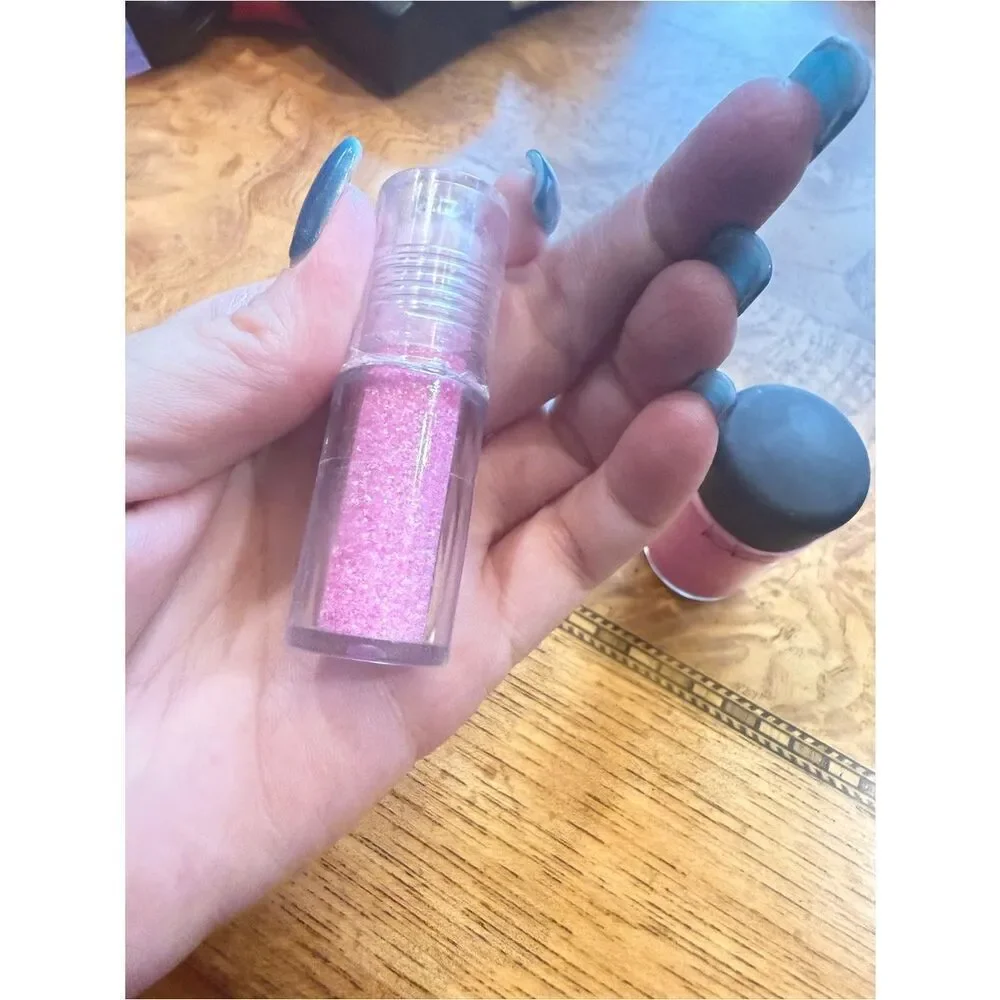 MAC Magenta Madness 855 Pigment + Sealed Pink Glitter Bundle DISCONTINUED
